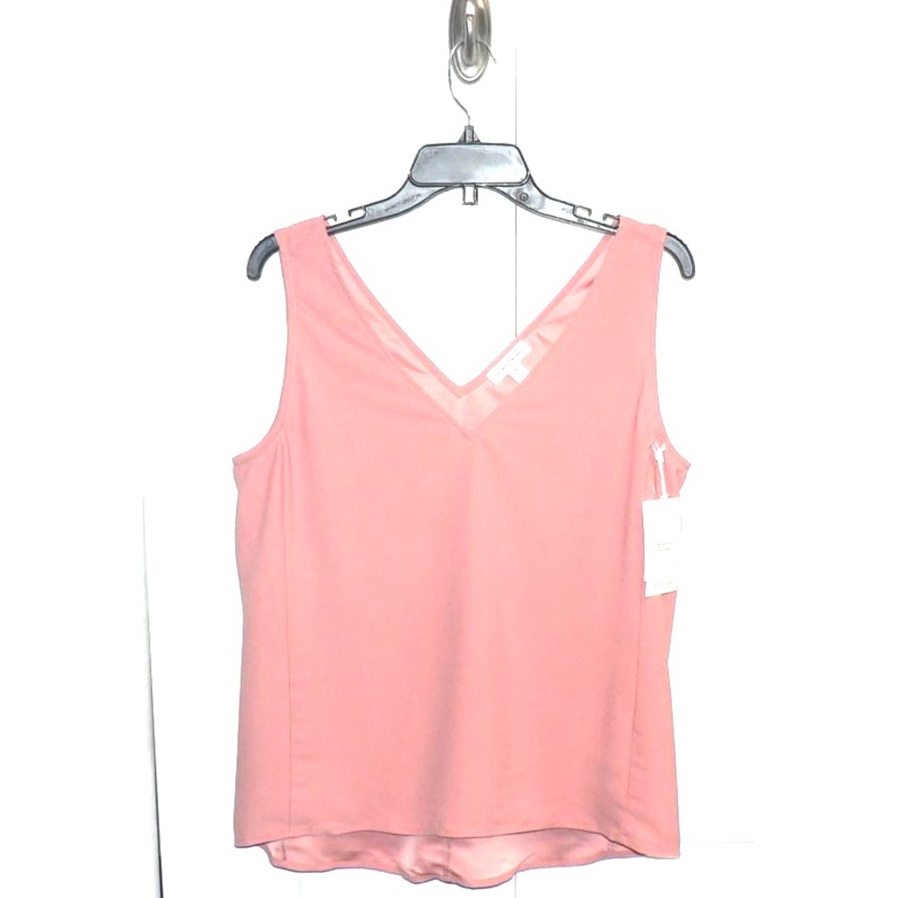 Nordstrom Women's Everyday Sleeveless V-Neck Hi-Low Tank Top in Pink Dawn Medium